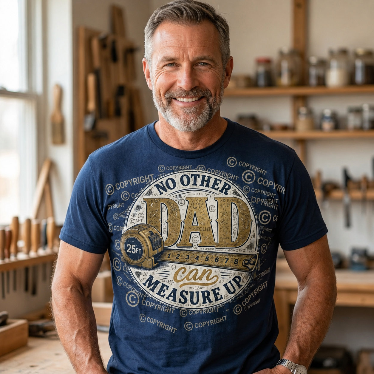 No Other Dad Can Measure Up PNG | Father’s Day SVG PNG Digital Download | Vintage Tape Measure Dad Design | DIY Shirt Mug Sign Printable | Unique Designs