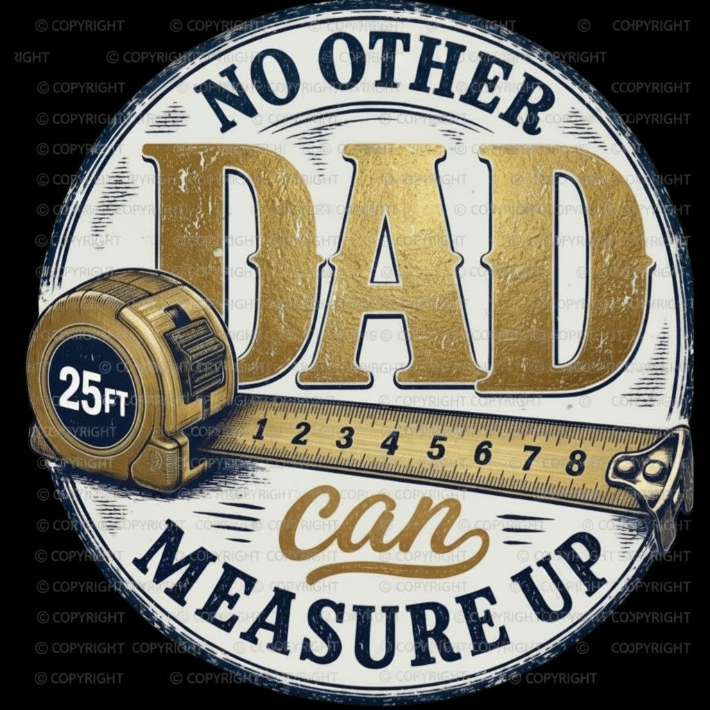 No Other Dad Can Measure Up PNG | Father’s Day SVG PNG Digital Download | Vintage Tape Measure Dad Design | DIY Shirt Mug Sign Printable | Unique Designs