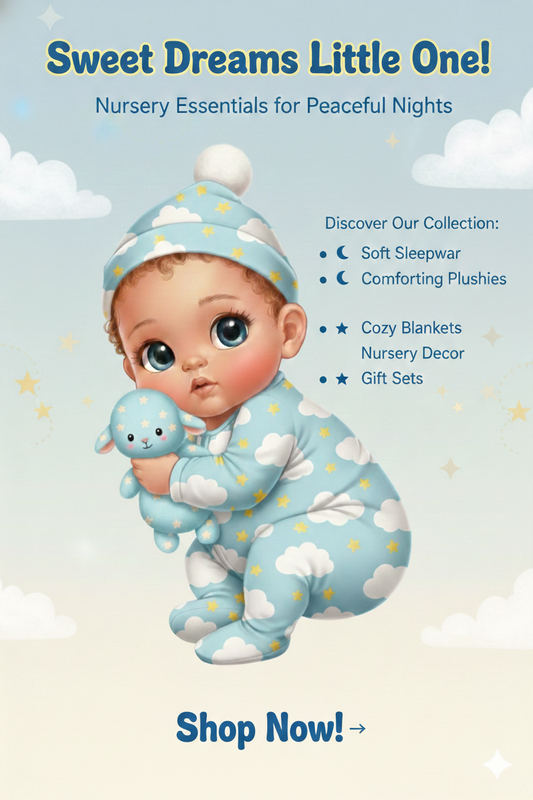 Sweet sleepy baby clipart Blue