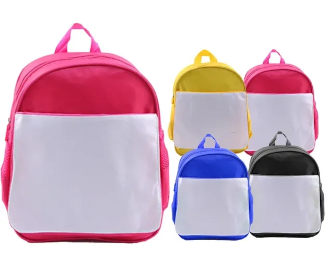 Sublimation Backpack 12” – Kids Blank Backpack with Removable Heat Press Panel | Customizable Backpack