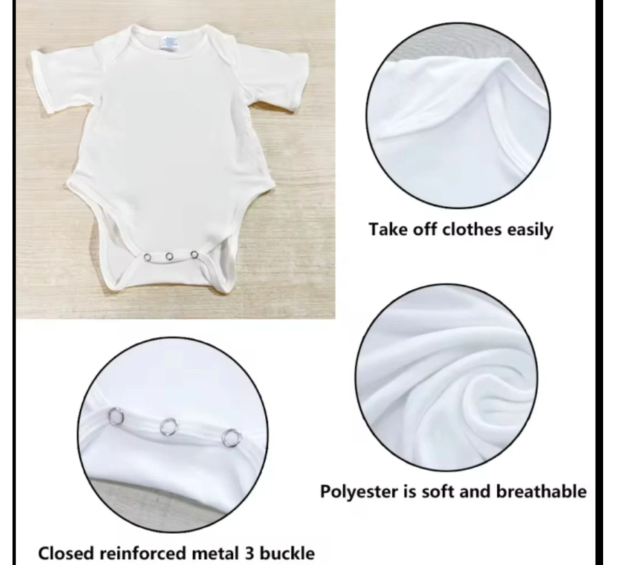 Sublimation Onesies Blanks – Baby Bodysuits for Custom Printing (0–24 Months)