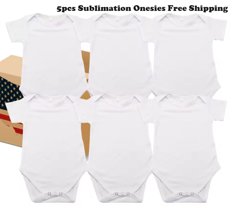 Sublimation Onesies Blanks – Baby Bodysuits for Custom Printing (0–24 Months)