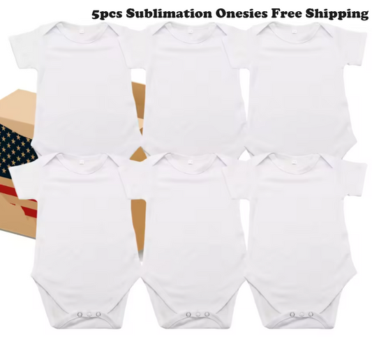 Sublimation Onesies Blanks – Baby Bodysuits for Custom Printing (0–24 Months)