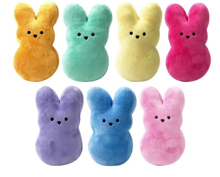 Easter Bunny Plush Toys – Soft Sublimation Blank Bunnies with Zipper Back | Perfect Easter Basket Stuffers