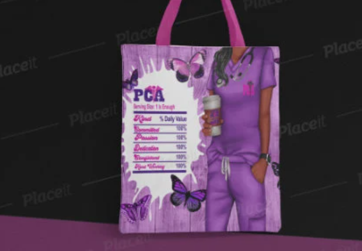 PCA NURSE Wrap Design PNG | Nurse Tumbler Sublimation African American-2 Files