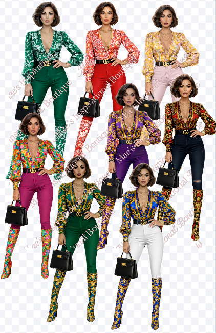 The Power Color Fashion Bundle – 8 Luxury Digital Styles