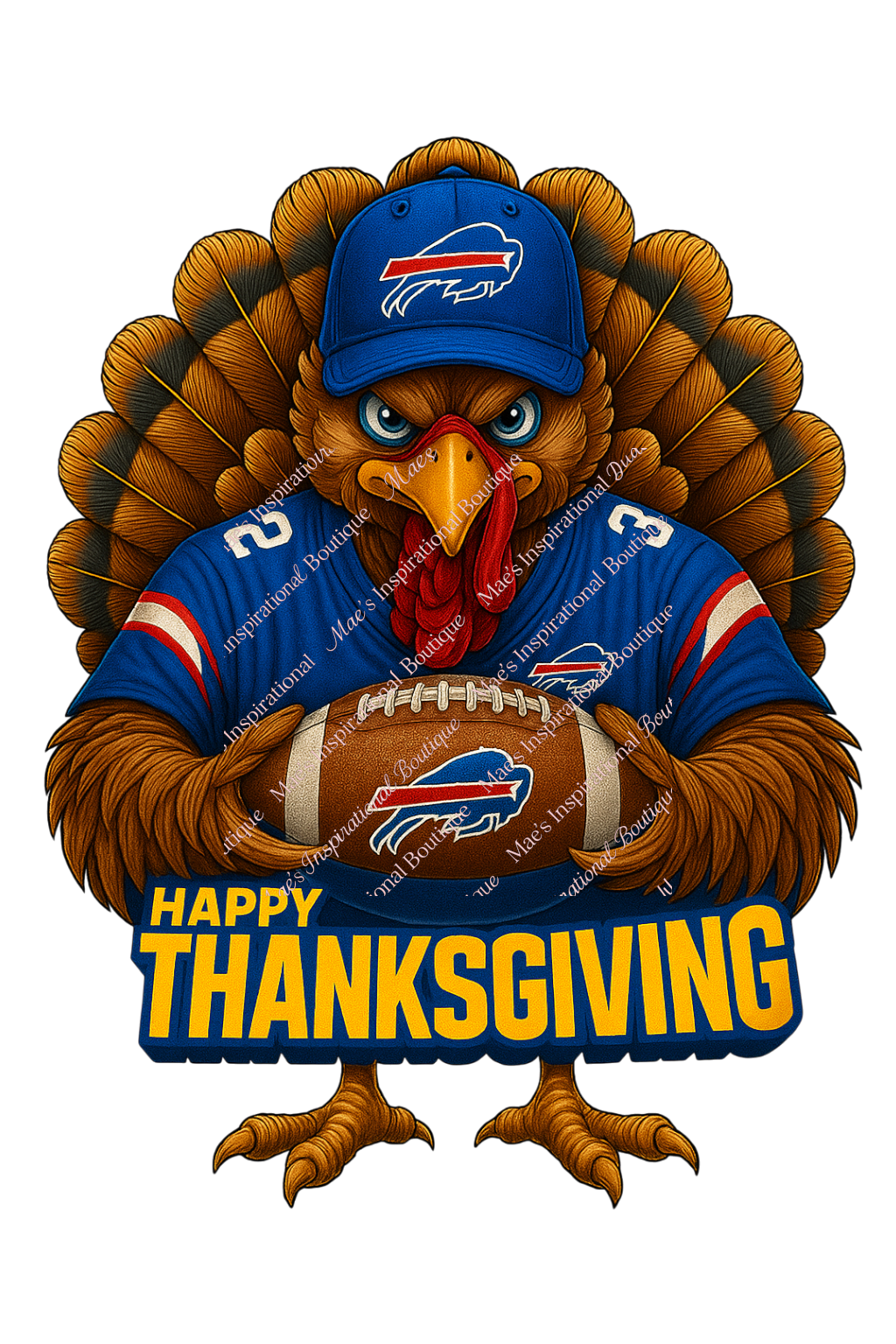 🦃 Football-Sports- Thanksgiving Turkey PNG – HD 300 DPI Transparent Background