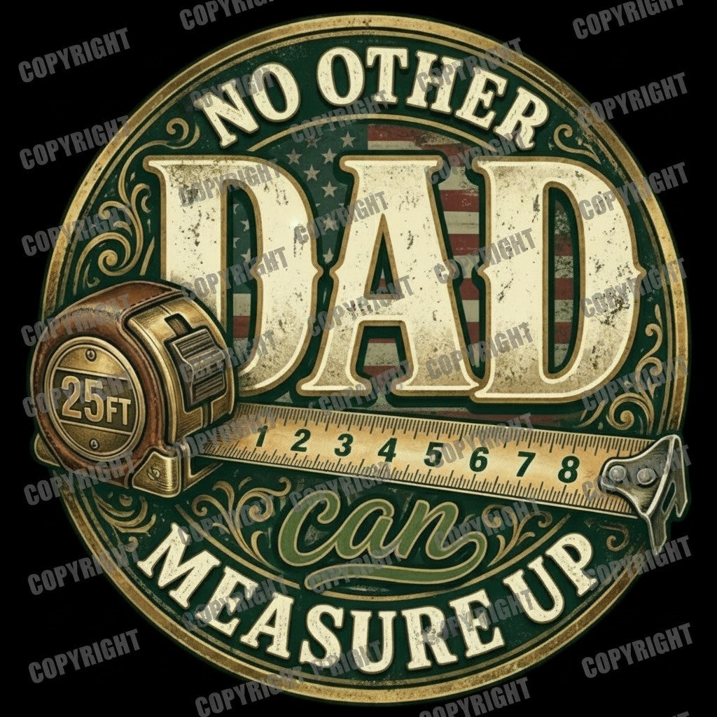 No Other Dad Can Measure Up PNG | Father’s Day SVG PNG Digital Download | Vintage Tape Measure Dad Design | DIY Shirt Mug Sign Printable | Unique Designs (Copy)