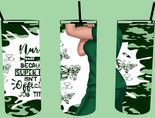 CAMO-Nurse Tumbler Design PNG | Nurse Tumbler Sublimation Design | Nurse Gift Idea | Nurse Tumbler Wrap