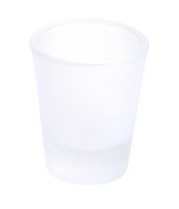 Frosted 1.5 oz Shot Glass for Sublimation or Heat Transfer.