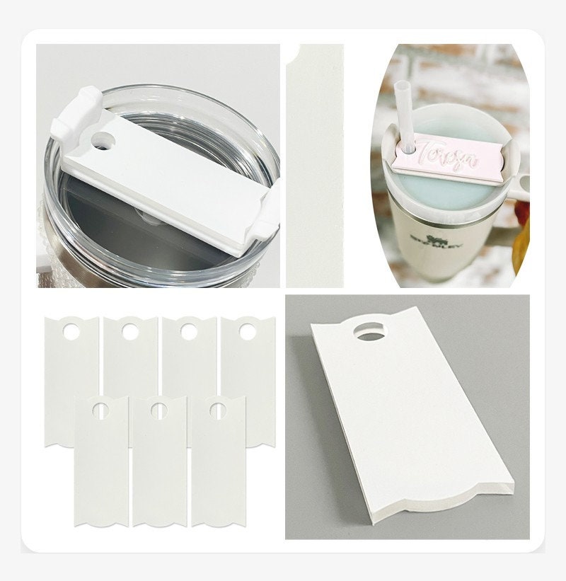 5pcs-Sublimation Acrylic Name Plate for 40oz Tumbler
